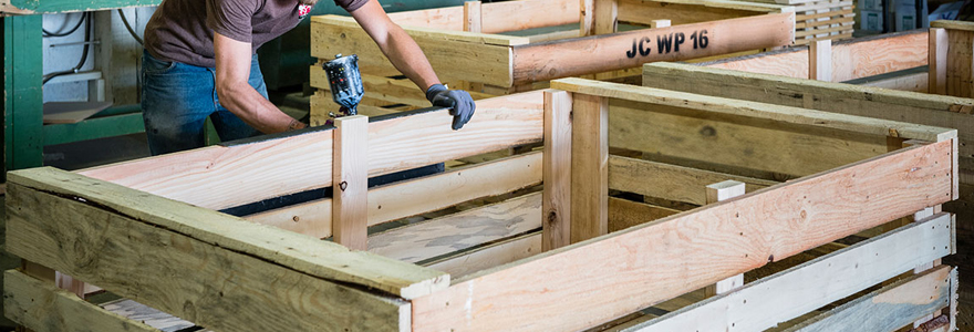 emballage industriel en bois